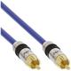 InLine 89415P Cinch Kabel AUDIO, PREMIUM, vergoldete Stecker, 1x Cinch Stecker / Stecker, 15m