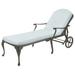 Summer Classics Provance 78.38" Long Reclining Single Chaise w/ Cushions Metal in Gray | 41.75 H x 31 W x 78.38 D in | Outdoor Furniture | Wayfair