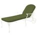 Summer Classics Provance 78.38" Long Reclining Single Chaise w/ Cushions Metal in White | 41.75 H x 31 W x 78.38 D in | Outdoor Furniture | Wayfair