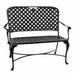 Summer Classics Provance Aluminum Garden Outdoor Bench Metal in Gray | 37.5 H x 43 W x 24 D in | Wayfair 406831+830716W716