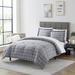Sweet Home Collection Chambray Weave Plaid Bed in a Bag Comforter & Sheet Set - Polyester/Polyfill/Microfiber in Gray | Twin Comforter | Wayfair