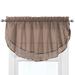 Gracie Oaks Penobscot Elegance Sheer Ascot 60" Window Valance Polyester in Brown | 24 H x 59 W x 7 D in | Wayfair 577961DE833945B99C7683F85CA6CC28