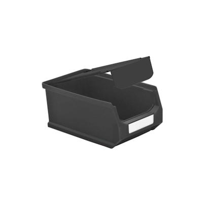 PROREGAL Staubdeckel 10x leitfähige Abdeckung für Sichtlagerbox 2.0 | HxBxT 0,2x9,5x15,8cm | ESD, Schmutzdeckel, Schutzdeckel, Sichtlagerbehälter Image