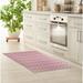 Pink 0.08 x 60 W in Kitchen Mat - Foundry Select Creasy Kitchen Mat Synthetics | 0.08 H x 60 W in | Wayfair 4C3FF9C81C484E6A9EC00DCF65EE9BEC