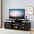 Latitude Run® TV Stand for TVs up to 24" Wood in Brown | 24.5 H x 66 W x 18 D in | Wayfair 371BE2D3A35645779BB5EA3361099080