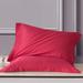 Eider & Ivory™ Microfiber Lumbar Rectangular Pillow Cover Microfiber in Red | 20 H x 26 W x 2 D in | Wayfair 8687946A2BB340B5A42A2E0D248B4C61