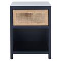 Birch Lane™ Epaulette Nightstand Wood in Blue | 24.45 H x 18 W x 15.7 D in | Wayfair E8CACCD12AAC4611B6F41F24594ECE67