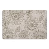 27 x 18 x 1 in Kitchen Mat - August Grove® Amiryah Large Sunflower Head Kitchen Mat Synthetics | 27 H x 18 W x 1 D in | Wayfair