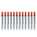 12 Pc Set Orange Brockmark Classic Industrial Paint Markers Permanent Pen Metal Glass Rubber Wood for Auto Construction Arts Warehouse