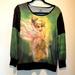 Disney Tops | Disney Parks Authentic Tinker Bell Long Sleep Top. | Color: Black/Green | Size: M