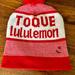 Lululemon Athletica Accessories | Lululemon Toque Winter Beanie Hat | Color: Red/White | Size: Os