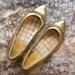 Coach Shoes | Gold Pointed Toe Coach Flats Vintage Sz 6.5 | Color: Gold | Size: 6.5