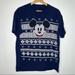 Disney Shirts | Disney Mickey Mouse Ugly Christmas Sweater T-Shirt M | Color: Blue/White | Size: M