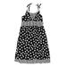 Justice Dress - A-Line: Black Polka Dots Skirts & Dresses - Kids Girl's Size 14