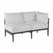 Summer Classics Santa Barbara 57.25" Wide Outdoor Loveseat w/ Cushions Sunbrella® Fabric Included | 26 H x 57.25 W x 29.38 D in | Wayfair