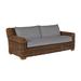 Summer Classics Montauk 84.25" Wide Outdoor Wicker Patio Sofa w/ Cushions Sunbrella® Fabric Included | 32 H x 84.25 W x 41.5 D in | Wayfair