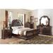 Bloomsbury Market Stevinson Queen Upholstered Platform 6 Piece Bedroom Set Upholstered, Leather in Brown | 60 H x 68 W x 88.5 D in | Wayfair