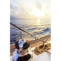 Highland Dunes Ocean Sunset by Alexiuz - Wrapped Canvas Photograph Canvas in White | 36 H x 24 W x 1.25 D in | Wayfair