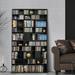 Latitude Run® Marsworth 60.5" H x 40" W Wood Standard Bookcase Wood in Black | 60.5 H x 40 W x 9 D in | Wayfair 606FFD0EF2E44454AE8546BD74927923