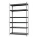 Stronghold Garage Gear 6-Shelf Boltless Rack with Wood Decking Textured Gray Shelf unit for garage 600lbs per Shelf