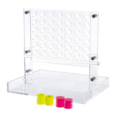 Acrylic 4 in a Row Game by Trademark Games (Pink and Yellow)