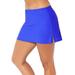 Plus Size Women's Side Slit Swim Skirt by Swimsuits For All in Electric Iris (Size 12)