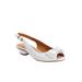 Extra Wide Width Women's The Reagan Slingback by Comfortview in White (Size 9 1/2 WW)