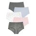 Plus Size Women's Stretch Cotton Brief 5-Pack by Comfort Choice in Grey Jaguars Pack (Size 15) Underwear