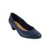 Extra Wide Width Women's The Vida Slip On Pump by Comfortview in Navy (Size 9 1/2 WW)