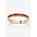 Women's Yellow Gold Plated Simulated Birthstone Eternity Ring by PalmBeach Jewelry in July (Size 8)