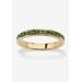 Women's Yellow Gold Plated Simulated Birthstone Eternity Ring by PalmBeach Jewelry in August (Size 7)