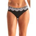 Plus Size Women's Hipster Swim Brief by Swimsuits For All in Black White Lace Print (Size 22)