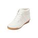 Wide Width Women's CV Sport Honey Sneaker by Comfortview in White (Size 10 1/2 W)