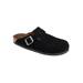 Women's White Mountain Bari Mules by White Mountain in Black Suede (Size 9 M)