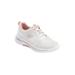 Women's The Arch Fit Lace Up Sneaker by Skechers in White Pink Medium (Size 11 M)