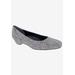 Women's Tabitha Flat by Ros Hommerson in Pewter Textile (Size 7 M)