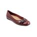 Women's Sylvia Ballet Flat by Trotters in Dark Red (Size 11 M)