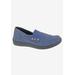 Women's Posy Flat by Drew in Navy Canvas (Size 6 M)