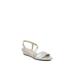 Women's Yasmine Wedge Sandal by LifeStride in Silver (Size 9 1/2 M)