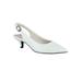 Wide Width Women's Faye Pumps by Easy Street® in White (Size 9 W)