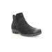 Wide Width Women's Propet Waverly Suede Ankle Bootie by Propet in Black Suede (Size 9 1/2 W)