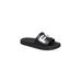 Women's Pool Sport Sandal by French Connection in Black White (Size 7 M)