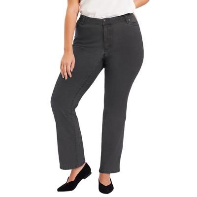 Plus Size Women's Curvie Fit Bootcut Jeans by June+Vie in Grey Denim (Size 16 W)