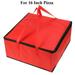 Dadiy 16 Pizza Food Delivery Bag Takeaway Restaurant Insulated Thermal Organizer Hold(Red&44*44*24cm)