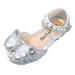 Curry Slides Kids Fashion Spring And Summer Girls Sandals Dress Performance Dance Shoes Mesh Rhinestone Bow Hook Look Light And Breathable