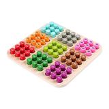 Wooden Sudoku Puzzles Board Game Educational Colorful Brain Teasers Math Teasers Traditional with Number for Activity