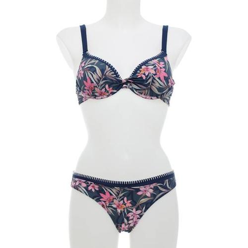 OLYMPIA Damen Bikini Bikini, Größe 38B in nachtblau/pink