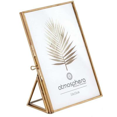 Atmosphera - Fotorahmen Mood - Metall und Glas - goldfarben - 10x15 cm créateur d'intérieur Image