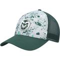 Men's Colosseum Gray/Green Colorado State Rams Love Fern Trucker Snapback Hat