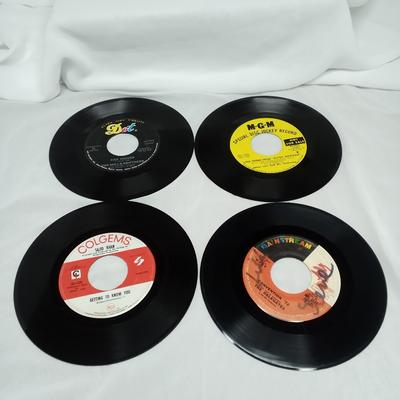 Columbia Media | Lot Of 4 7" 45rpm Vinyl Records 60/70's The Delegates Sajid Khan Dj Sample | Color: Black/Red | Size: Os